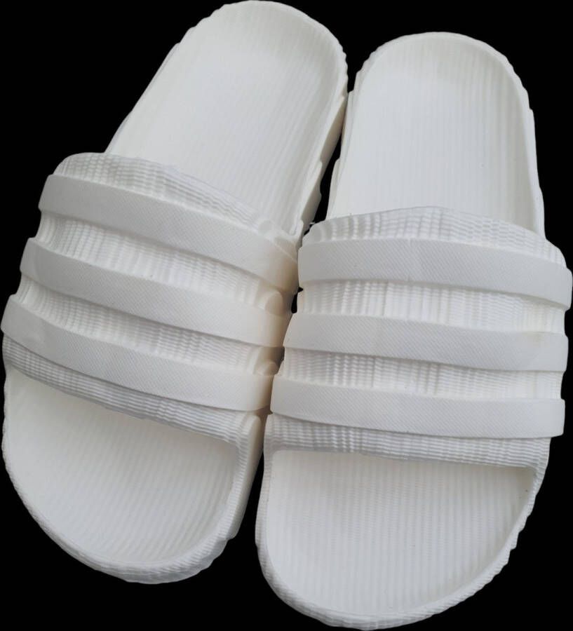 Adidas-stijl slipper Crème kleur