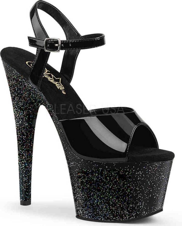 Pleaser ADORE-709MG Sandaal met enkelband Paaldans schoenen Paaldans schoenen 40 Shoes Zwart