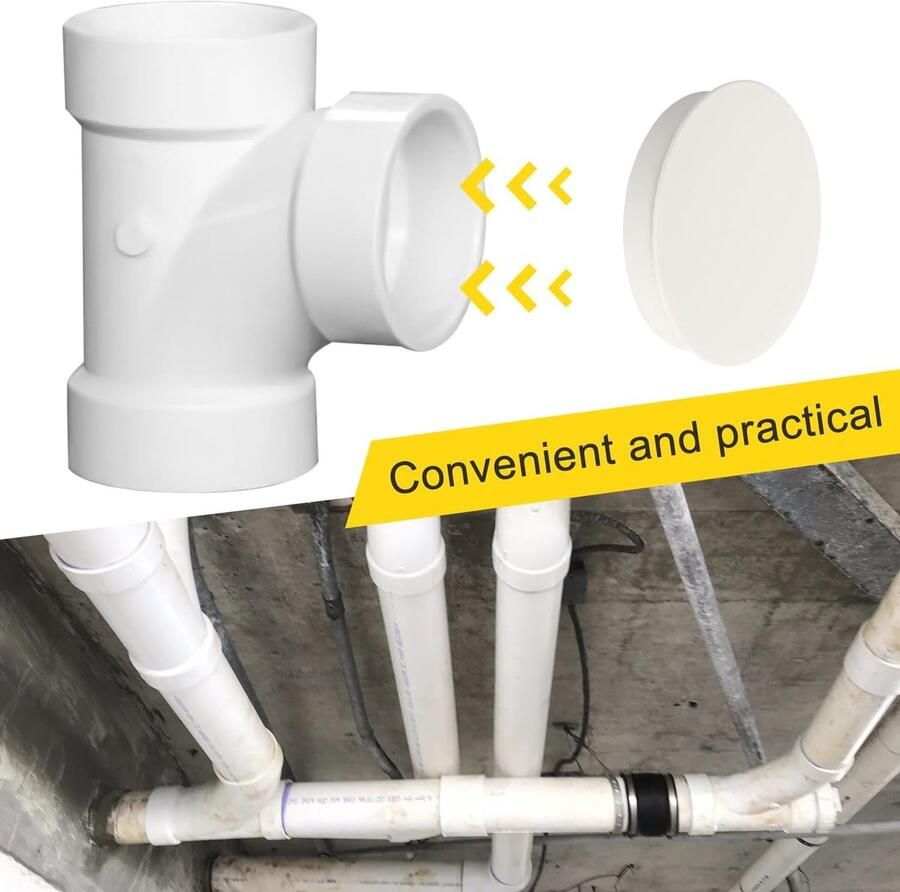 Afdekking voor wandgaten Decoratieve buisstop DN 100 van PVC voor buisbescherming (DN100)