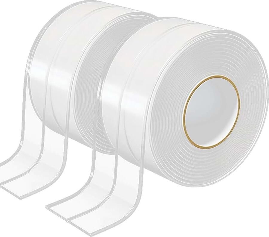 Afdichtingstape voor badkamer 38 mm x 3 2 m transparant waterdicht en schimmelbestendig voor keuken badkamer en toilet (2 rollen)