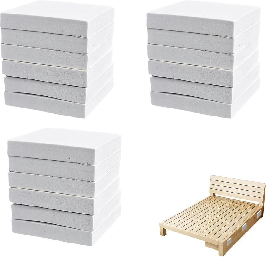 Afstandhouders van EVA-schuim wit wandbescherming 10 mm hoge dichtheid zelfklevende meubelstopper voor bed bank wasmachine universeel aanpasbaar en zonder resten verwijderbaar stuks