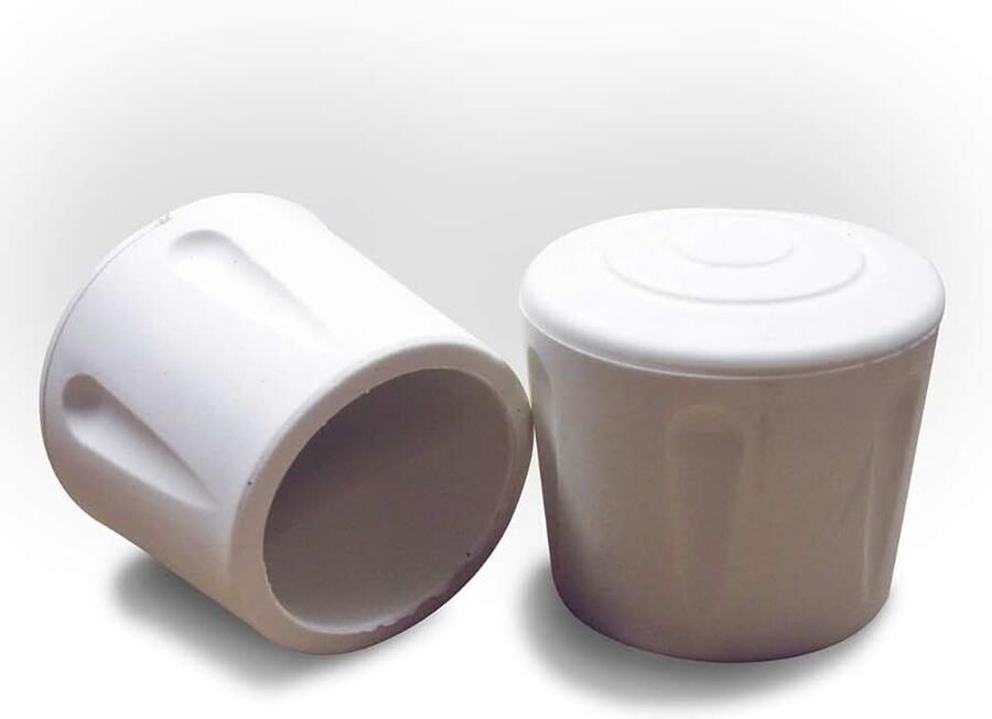 Ajile Heavy Duty Ferrule made from Vulcanized Rubber for 20 mm Diameter Furniture Tube Feet WHITE 16 pieces EVS220x16-FBA
