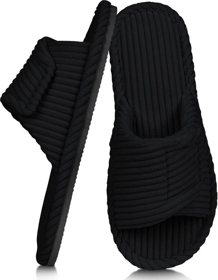 Alaoo Damespantoffels van traagschuim warme corduroy zachte winterpantoffels licht antislip modern comfortabel ShopVlot - Foto 2