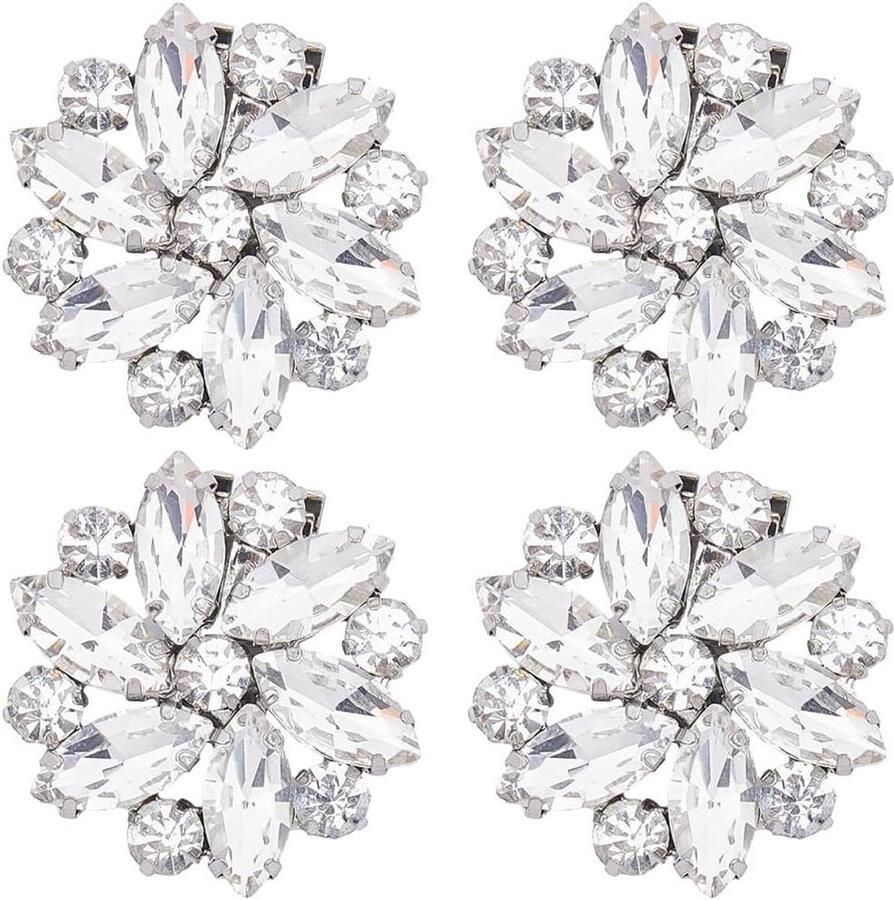 All4You Kristallen Schoen Clips Strass Schoen Gespen Sprankelend Bruiloft Accessoires Hoge Hakken Flats Vrouwen Sieraden Decoratie Kristal