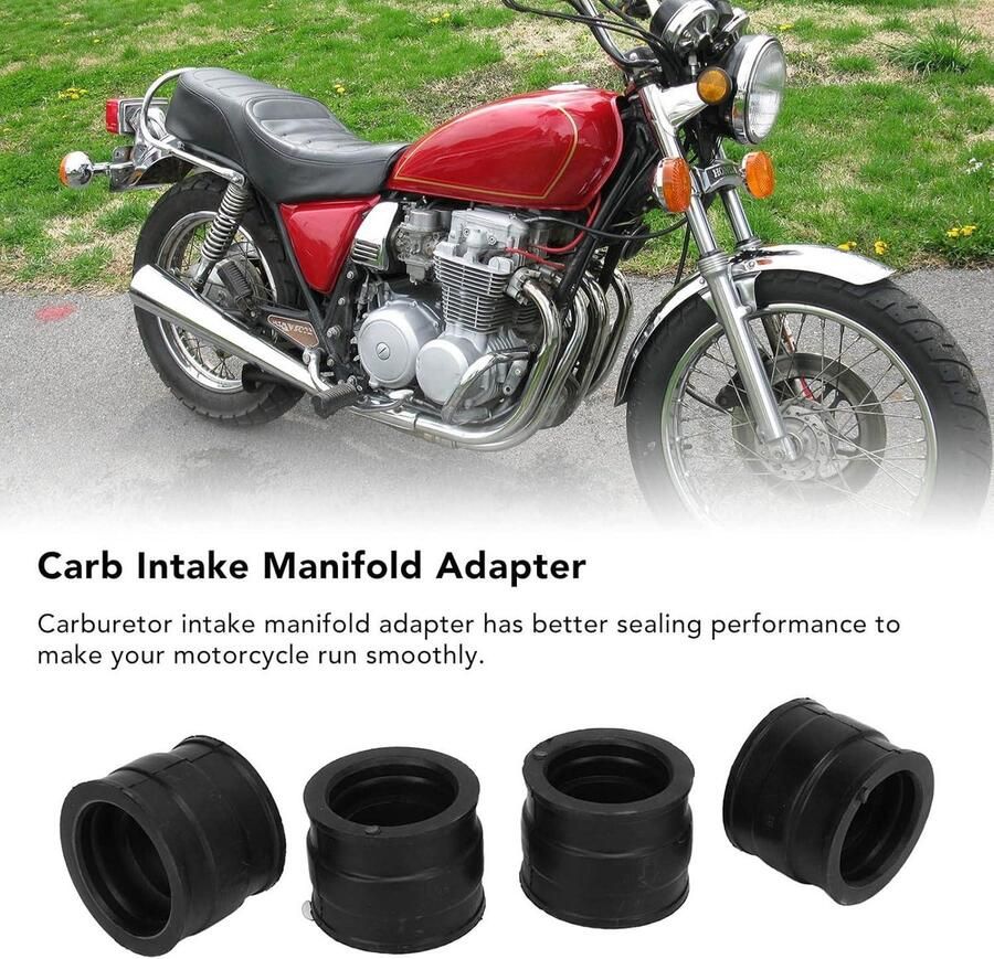 Allecta Carburateur inlaatspruitstuk laarzen 4 stuks adapter rubber vervanging CB650 R 1979-1982 35 mm tot mm
