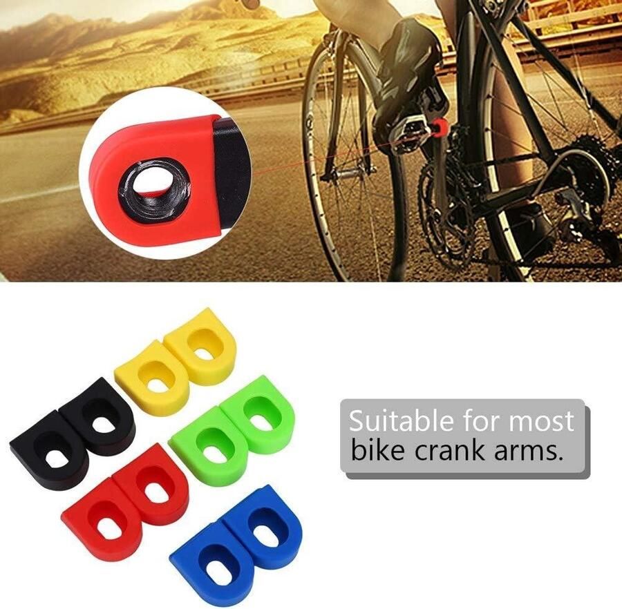 Allecta Crankbescherming 1 paar crankafdekkingen blauw voor riem laarzen fietsonderdelen