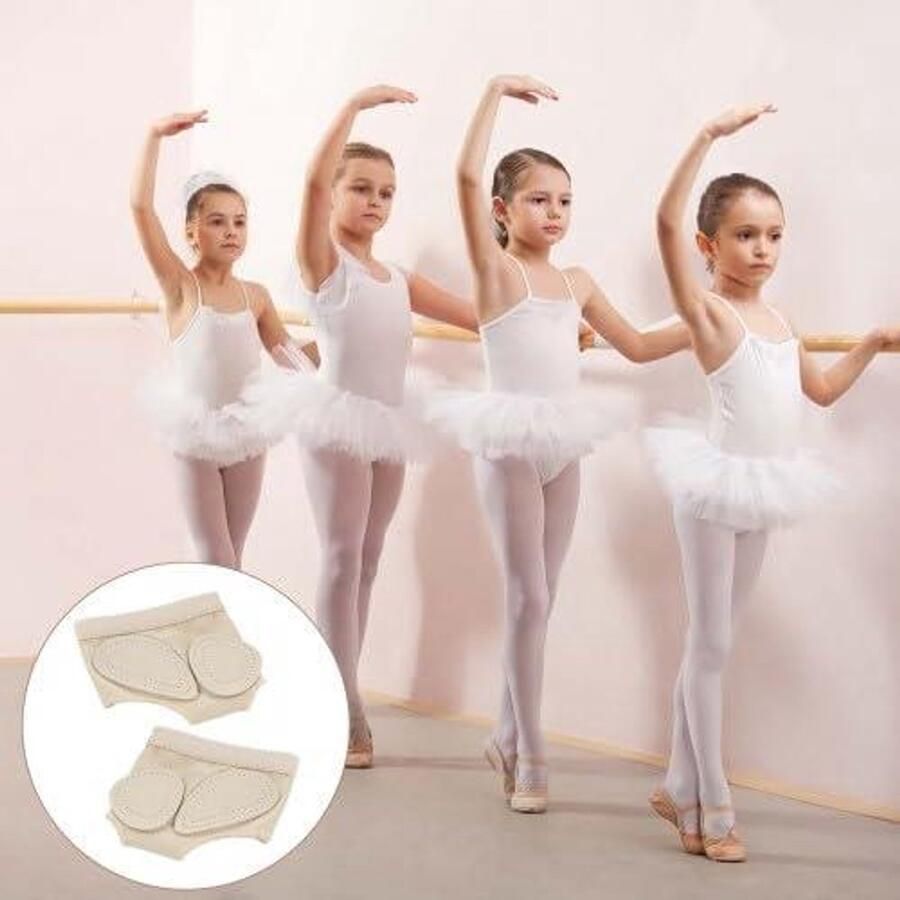 Allecta Dansschoenen met Paw Pad zool voor ademend comfort Antislip en geschikt voor klassiek buikdans en jazz Set van 4 paar