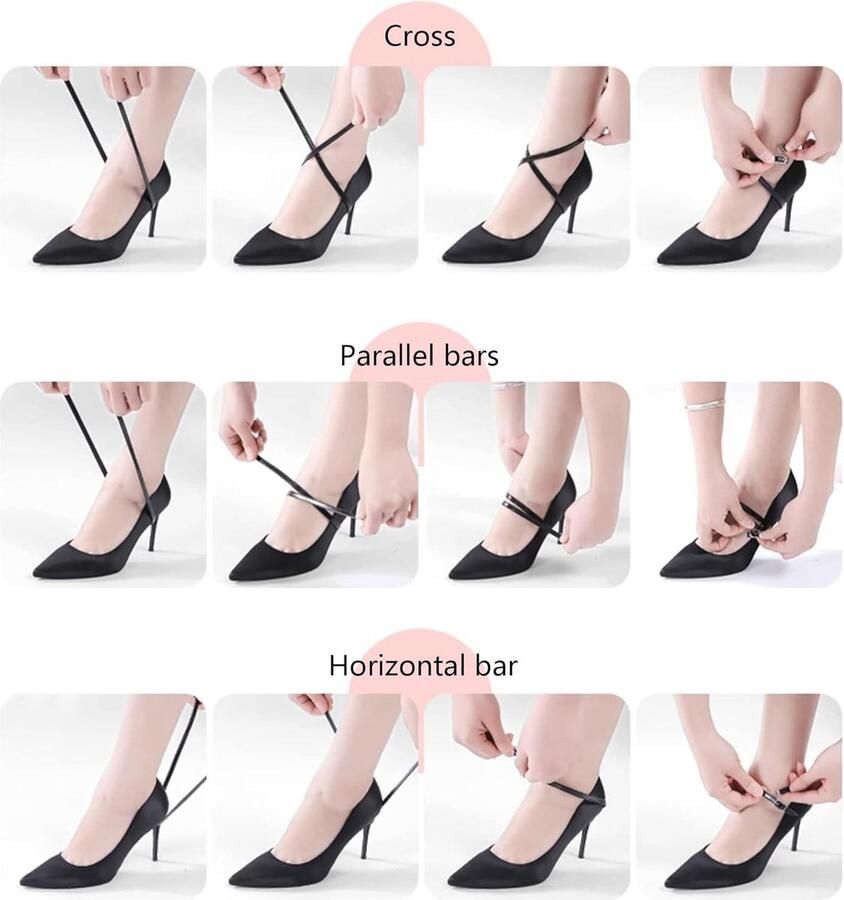 Allecta Hoge Hakken Schoenriemen Anti-Losse Veters Hakken Sandalen Straps Accessoires voor Vrouwen DIY Decoratie