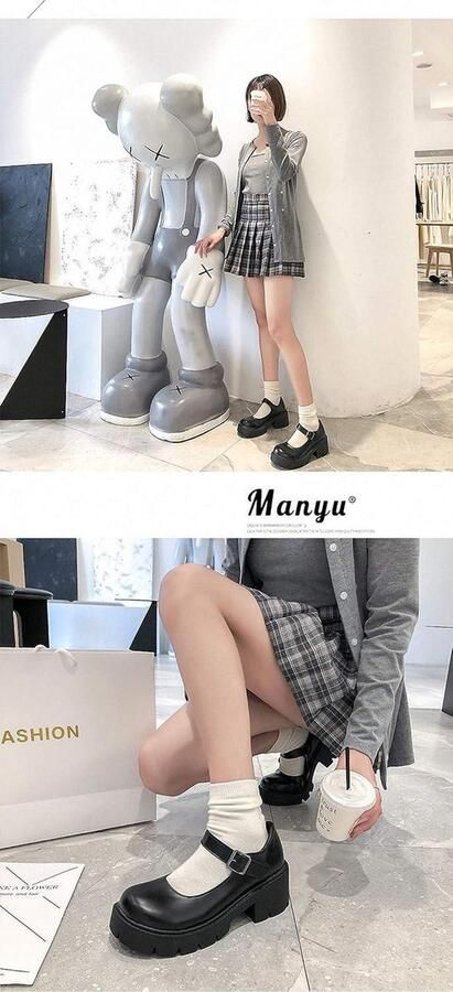 Allecta Platform Mary Jane-schoenen met dikke zool voor dames gotische stijl Lolita lakdesign