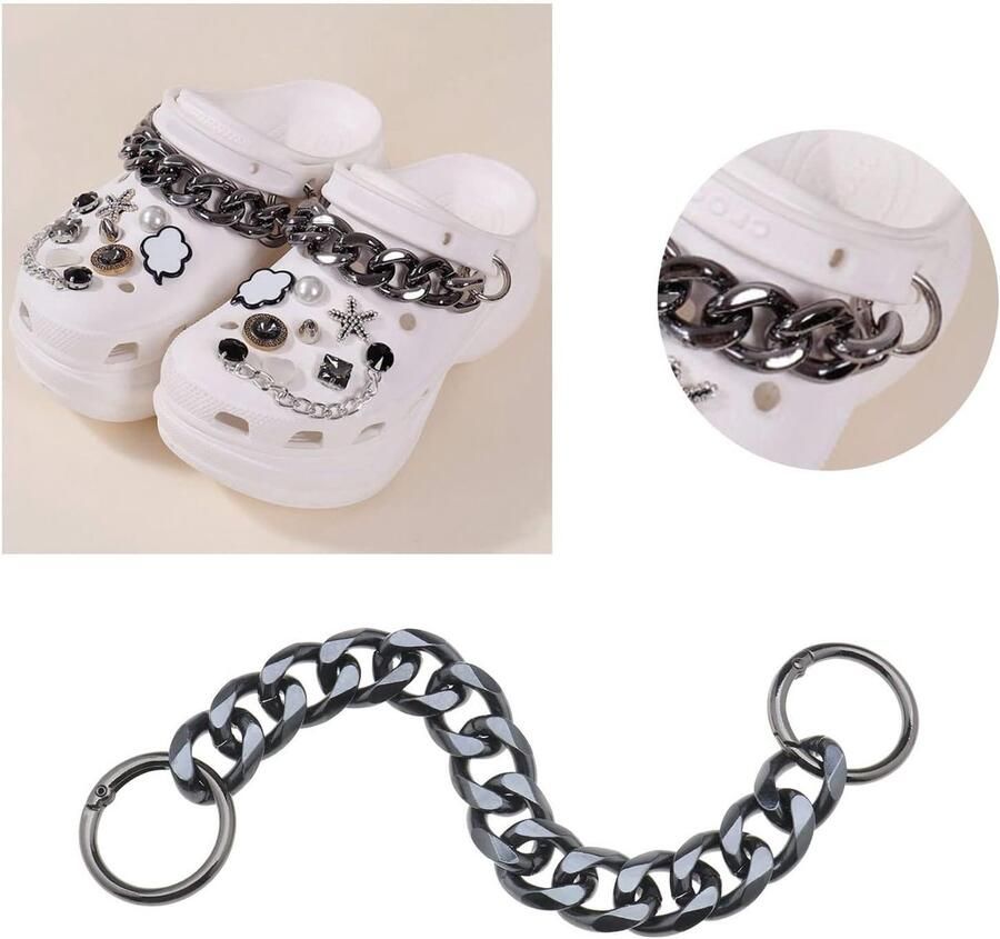 Allecta Schoen Charms Ketting Metaal Diy Decoratie Accessoires Sandalen Casual Schoenen Verjaardagsfeest Kerstcadeau