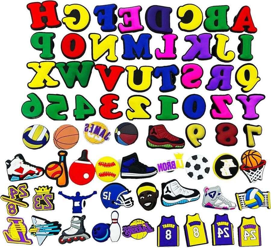 Allecta Schoencharmes voor kinderen in cartoonstijl Sneaker decoratie Waterdichte leest voor schoenen Armbanddecoratie en Leuke accenten