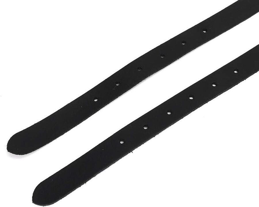 Allecta Sportieve verstelbare zwart leren sporenriem voor Western laarzen