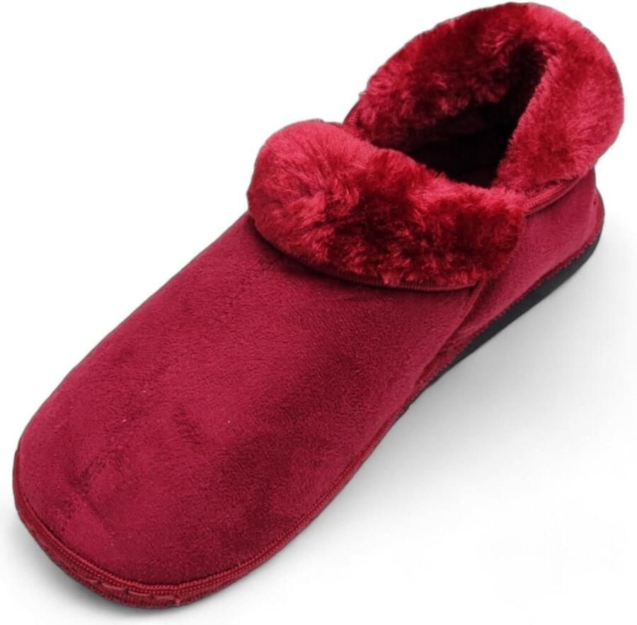 Allecta Vilten uniseks pantoffels met antislip zool zacht en veganistisch