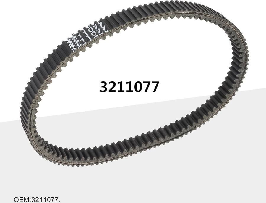 Allecto- Aandrijfriem voor Motorfiets Vervanging Polaris Ranger XP 500 Sportsman 400 500 Scrambler Magnum Motorfiets Geschikt voor Polaris Zwart