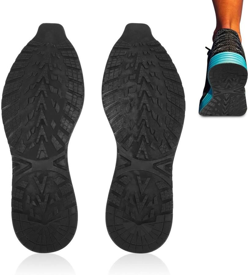 Allecto Antislip Rubberen Zolen Eenvoudig Te Installeren Maatwerk Schokabsorptie Vervanging Sneakers Geschikt voor Doe-het-zelf-projecten