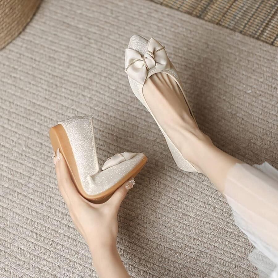 Allecto- Ballerina schoenen Dames Comfortabel Zwart Bruiloft Opvouwbaar Ballet flats Geschikt voor feestjes Rood Glanzend dansschoeisel voor vrouwen