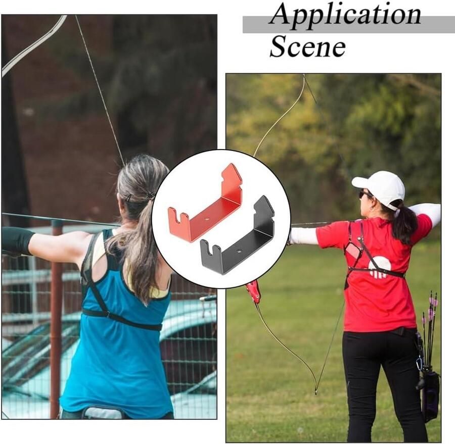 Allecto- Boogtouw scheider gereedschap Boog Installatie van een peep zoeker Accessoires Zwart en rood Boogschieten Peep zoeker Katrolboog Geschikt voor installatie van peep zoeker Zwart en rood