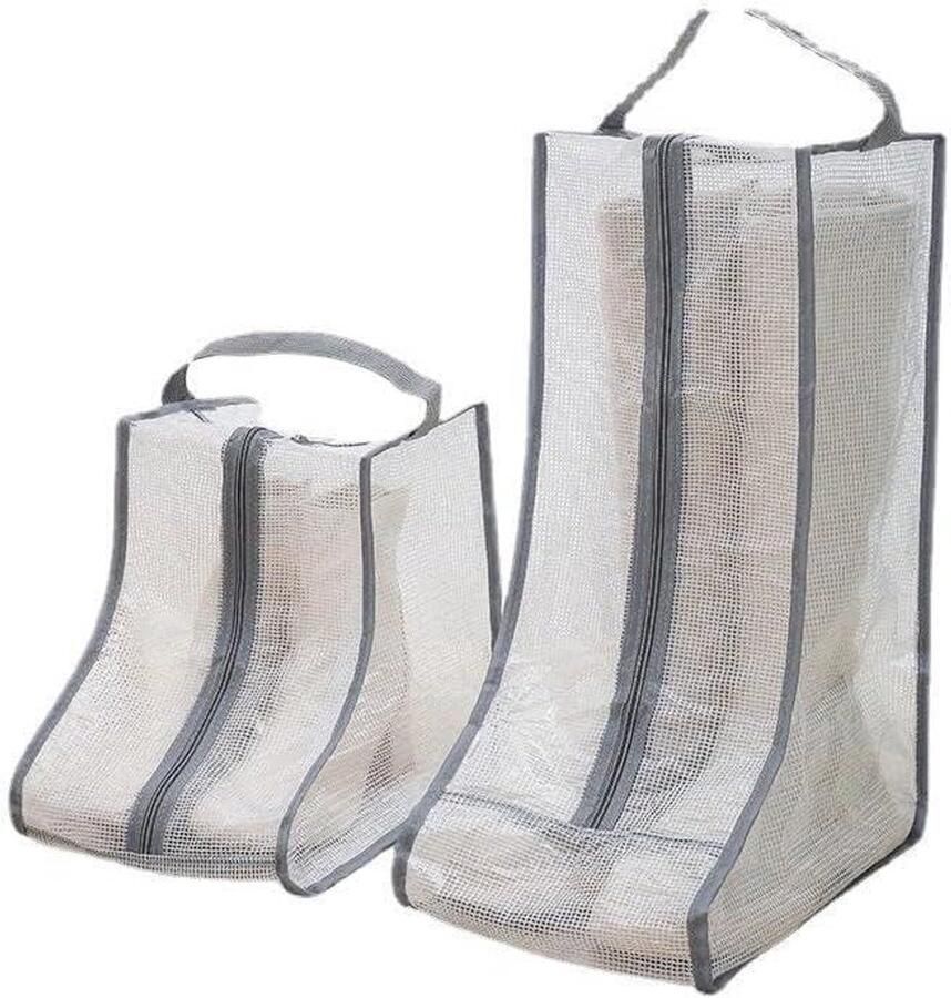 Allecto Boot Opbergzakken Draagbare Cover Bag Boot Care Grijs Bescherming Organizer Geschikt voor Boot Tas Twee Stuks Tall en Short