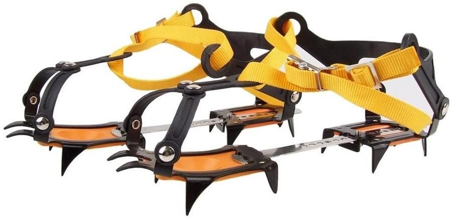 Allecto Crampons Wandelschoenen 10 tanden Sneeuwketting Roestvrij staal IJsbrekers Sneeuw grips Schoenen Wandelen