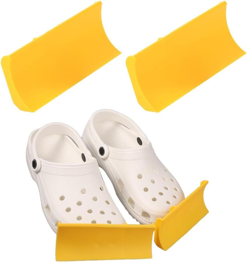Allecto Croc Sneeuwploeg Schoencharms Silicone Geel Decoratie Voor Crocs Accessoire