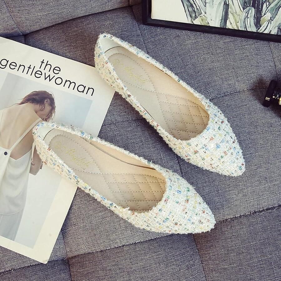 Allecto- Dames Ballet Flats Comfortabele Zomer Schoenen Geschikt voor Vrouwen Plat Model Slip-on Casual Wear Zomerschoenen Wit