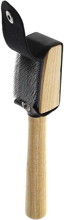Allecto Dansschoenenborstel Houten Reinigingsborstel Suède Dansschoenen Geschikt voor Houten model Praktische reinigingsborstel voor dansschoenen