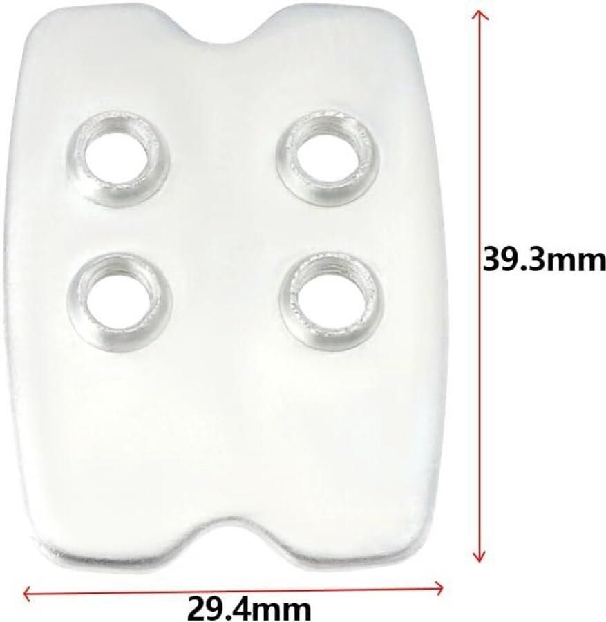 Allecto Fietsschoenen Clips Schoenplaten Compatibel met Shi o SPD SM-SH51 SM-SH52 SM-SH55 SM-SH56 Fietsschoenen Fietspedaal 29.4x39.3mm Schoenplaten Geschikt voor Shi o SPD Zwart 4 stuks