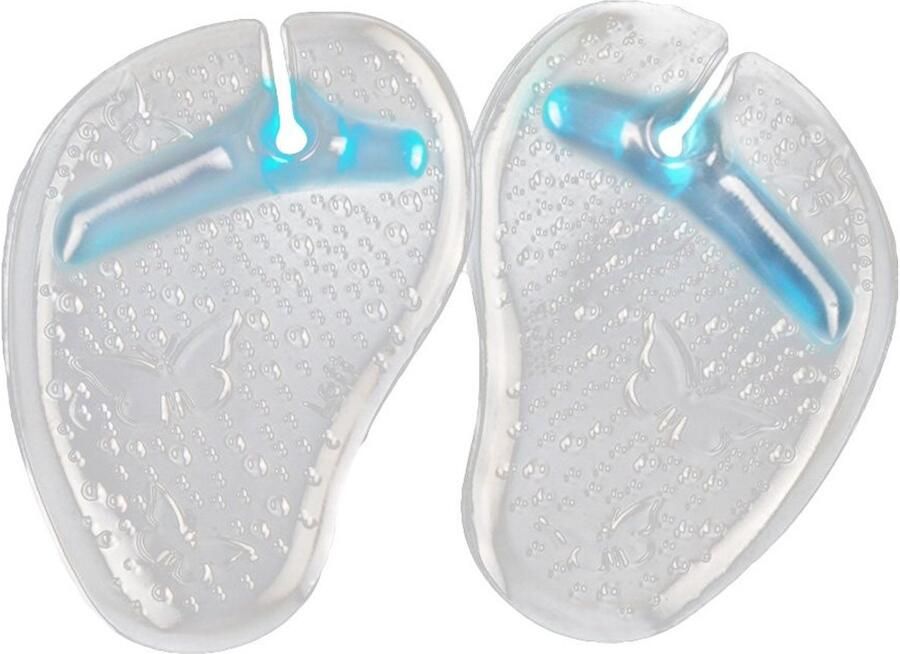 Allecto Flip Flop Gel Inlegzolen Schokabsorberend Blauw Comfortabel Voetbescherming Geschikt voor Sandalen Gel Cushion Pads