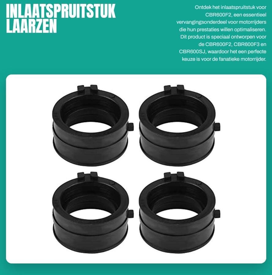 Dailygoods Inlaatspruitstuk Laarzen Vervangingsonderdeel 14 x 13 x Voor Cbr600F2 Motorfiets Carburateur Boot Geschikt voor Cbr600F2 C - Foto 2