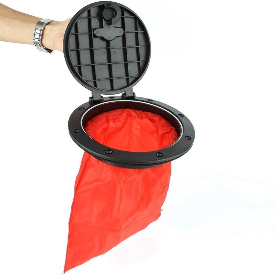 Allecto kayakluik 6 inch marine dekplaat opbergtas laarzen kano accessoires boot detachable zwart opbergzak geschikt voor kaj