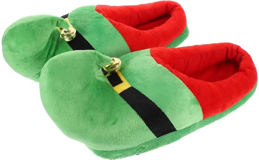 Dailygoods- Huispantoffels Pluche Zacht Warme Pantoffels Antislip Schoenen Kerstcadeau Volwassenen Kinderen Lichtgewicht en Opvouwbaar