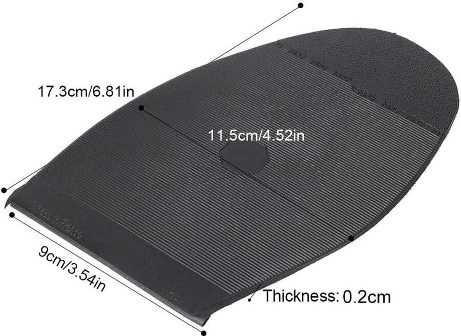 Allecto- Lederen schoen reparatie vervanging hakken zolen halve zool en hakken schoenen reparatie zwart model Geschikt voor en met beschadigde zolen en hakken