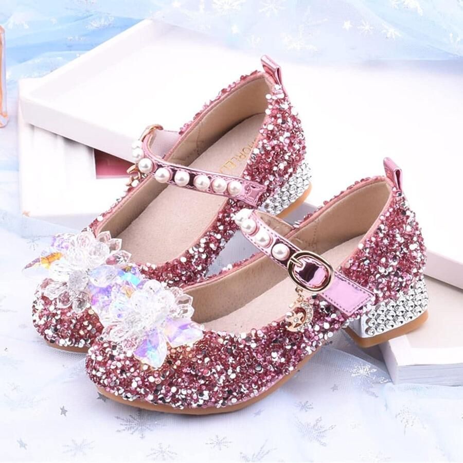 Allecto- Meisjesschoenen Mary Jane Feestschoenen Prinses Hakken Voor kinderen Bruiloft Geschikt voor Kleur of model Meisjesschoenen Mary Jane bruiloft feestschoenen prinses hakken voor kinderen