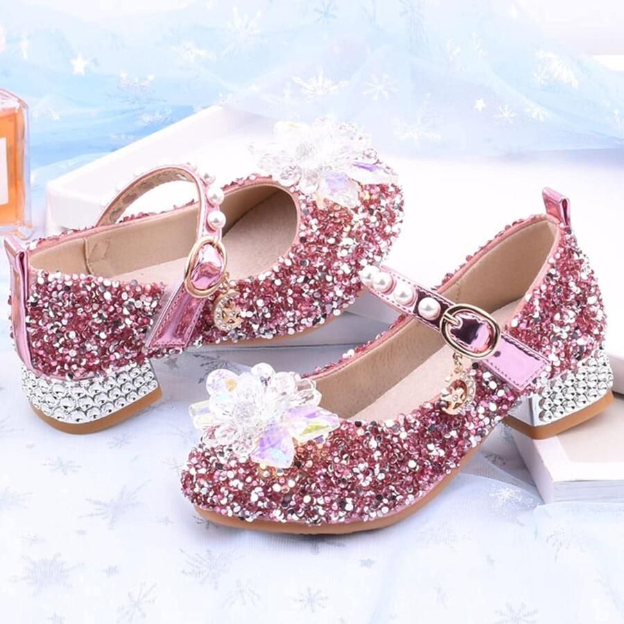 Allecto- Meisjesschoenen Mary Jane Feestschoenen Prinses Hakken Voor kinderen Bruiloft Geschikt voor Kleur of model Meisjesschoenen Mary Jane bruiloft feestschoenen prinses hakken voor kinderen