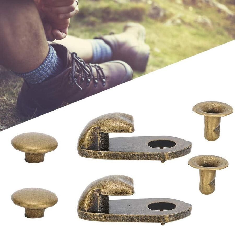 Allecto- Oude titel optimalisatie SEO Onderdeel Compatibel Zoekwoorden Geschikt voor Kleur of model Sluiting stuk gesp decoratie lederen laarzen met tape bruine wandelschoenen accessoires voor schoenen