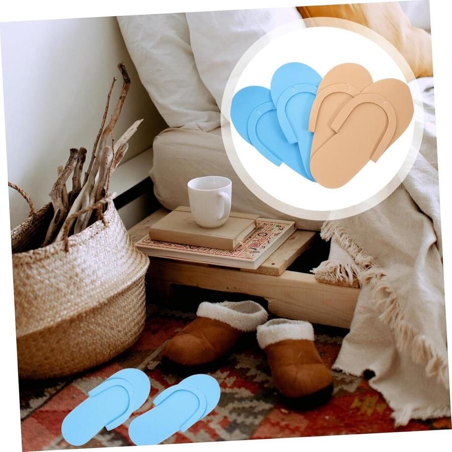 Allecto Pl paar Comfortabele Beauty Salon Slippers voor Hotels en Spa Ademend en Duurzaam Geschikt voor Elke Gelegenheid