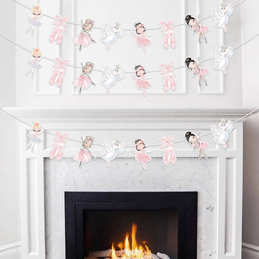 Allecto pl stuks Balletbanner Slinger Ballerina Thema Decoratie voor Balletfeest Verjaardagsdecoraties Ballerina Hangende Levering Tutu Feest Dansen Meisje Babyshower Schattige Verjaardag