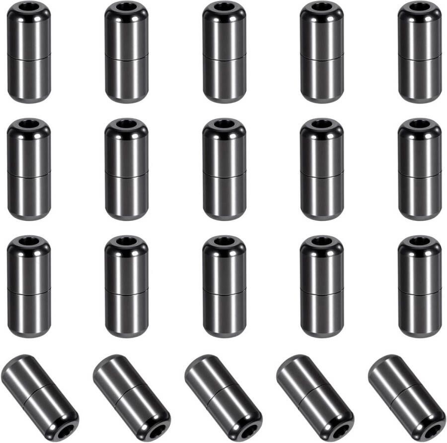 Allecto Pl stuks metalen capsules voor vetersluiting zwart sneakers vrijetijdsschoenen 18 ×
