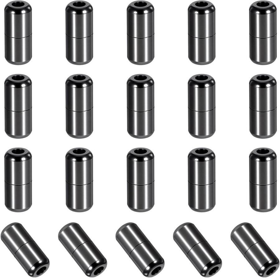 Allecto Pl stuks metalen capsules voor vetersluiting zwart sneakers vrijetijdsschoenen 18 ×