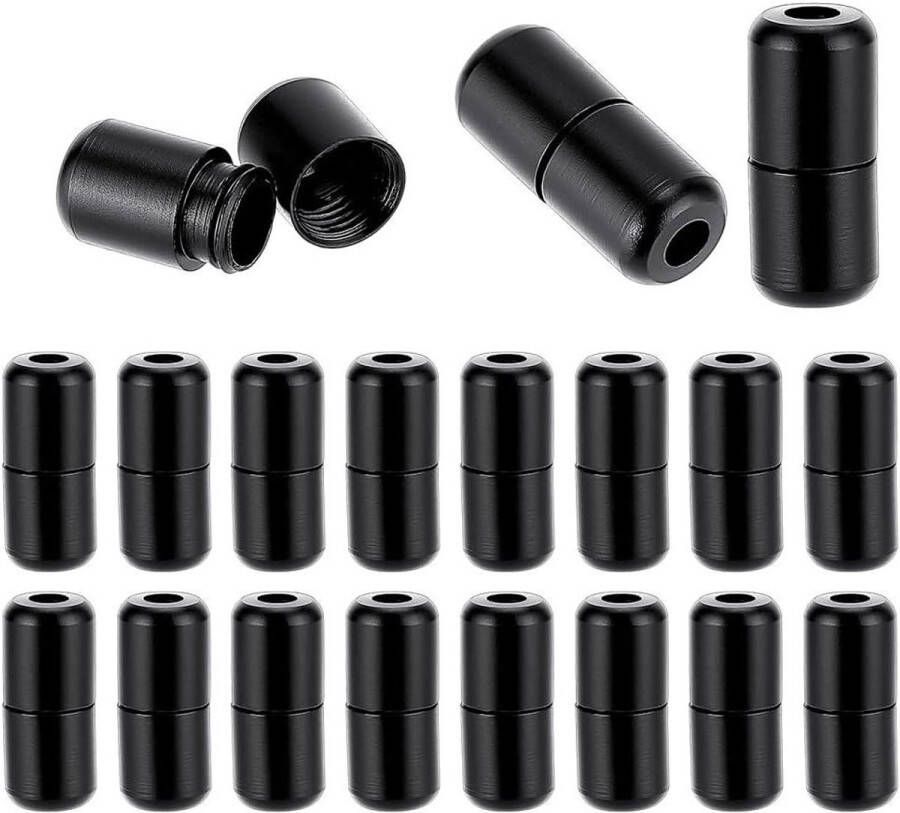 Allecto pl stuks zwarte veterklemmen voor sneakers en wandelschoenen