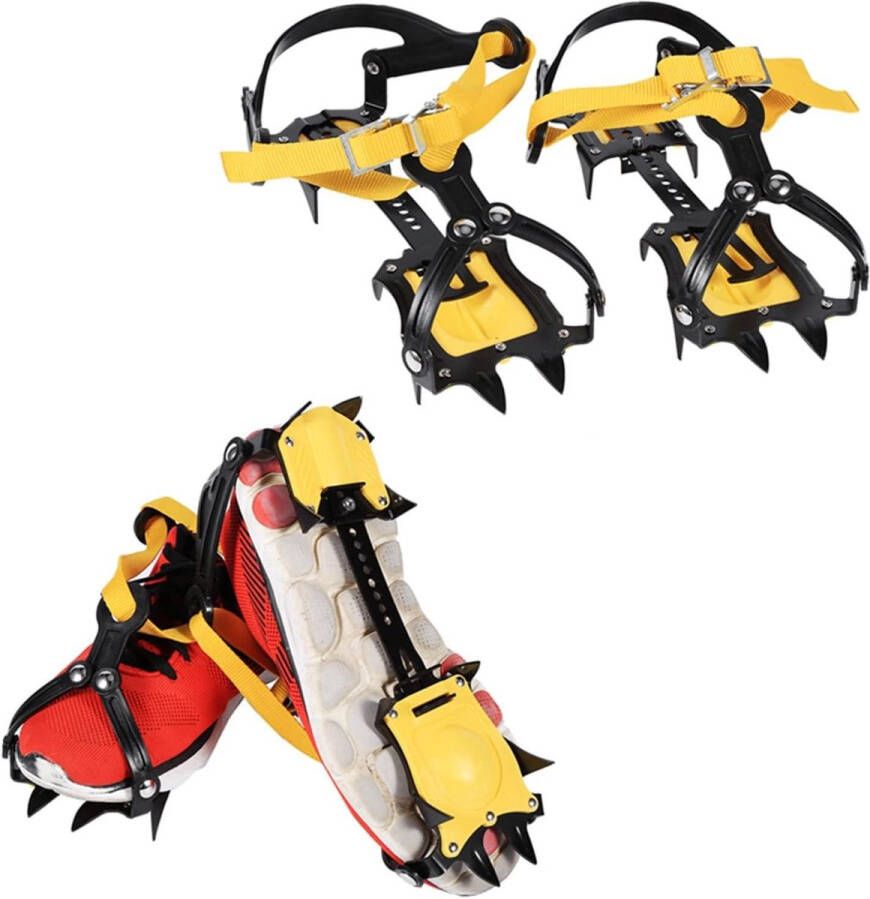 Allecto Plus Antislip ijsstijgijzers met 10 tanden voor wandelschoenen Extra grip op gladde oppervlakken