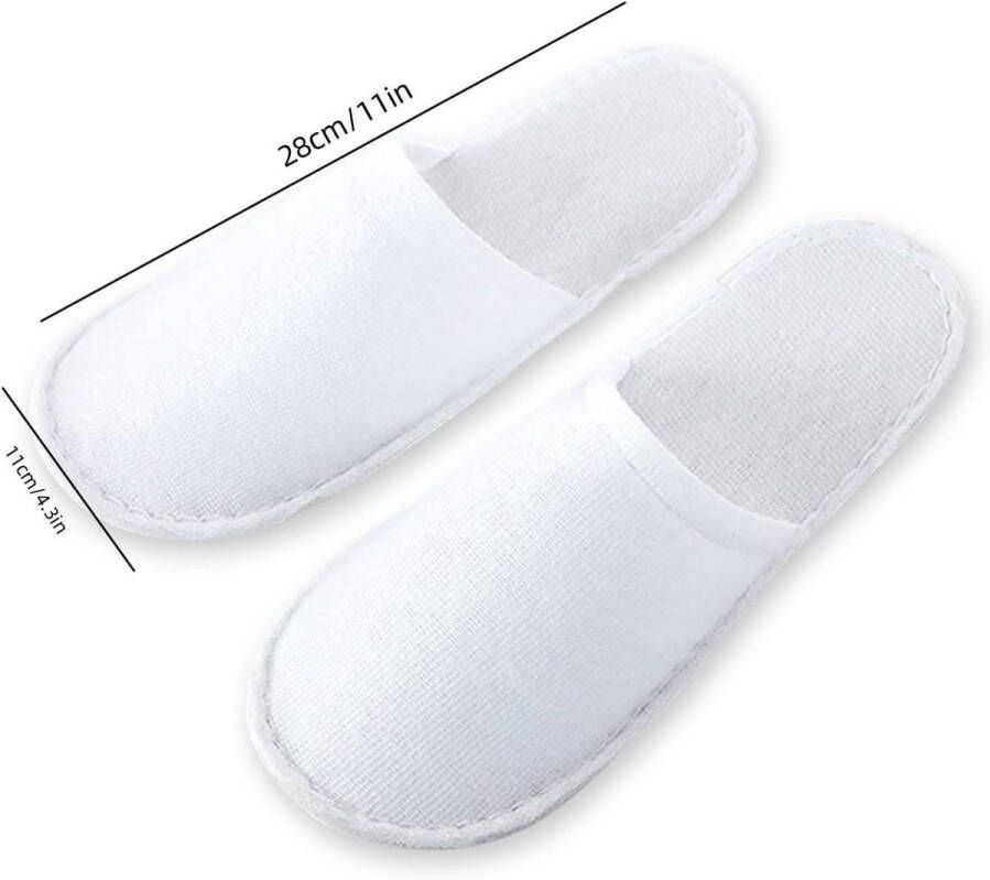 Allecto Plus Badslippers 4 paar voor hotel spa thuis gasten en