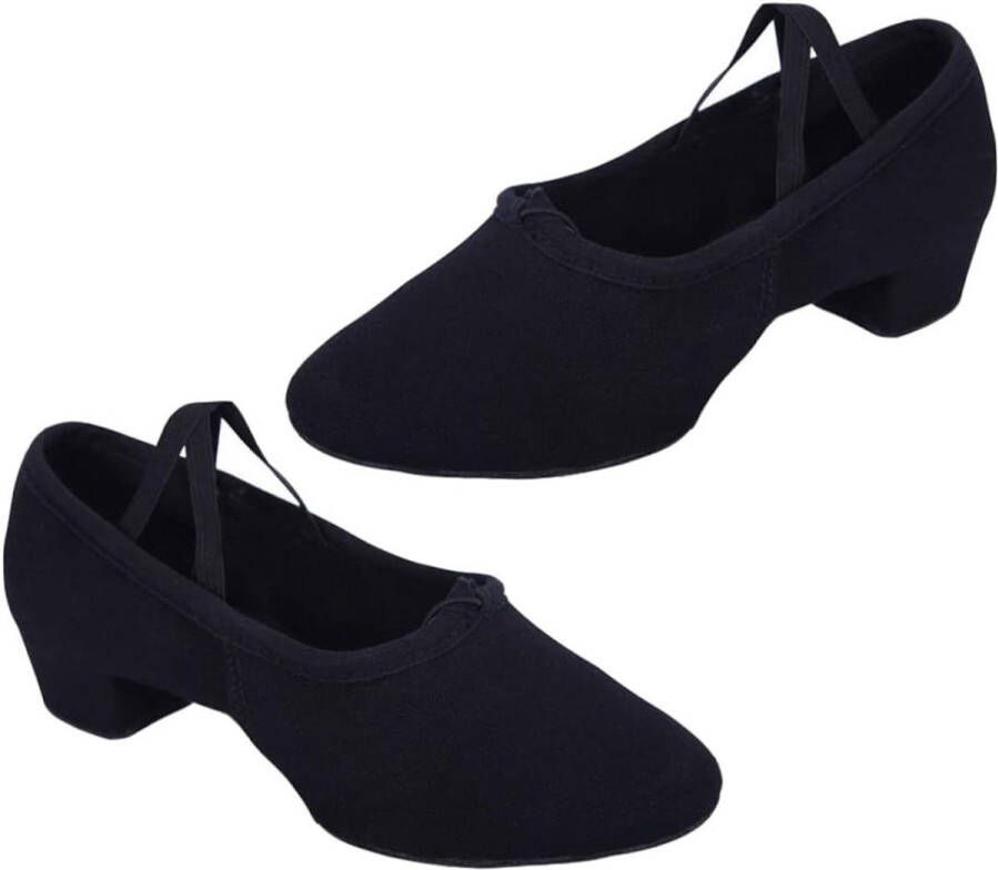 Allecto Plus Balletschoenen voor volwassenen Yogaschoenen Meisjes dans pantoffels Tango leerschoenen met leren zool