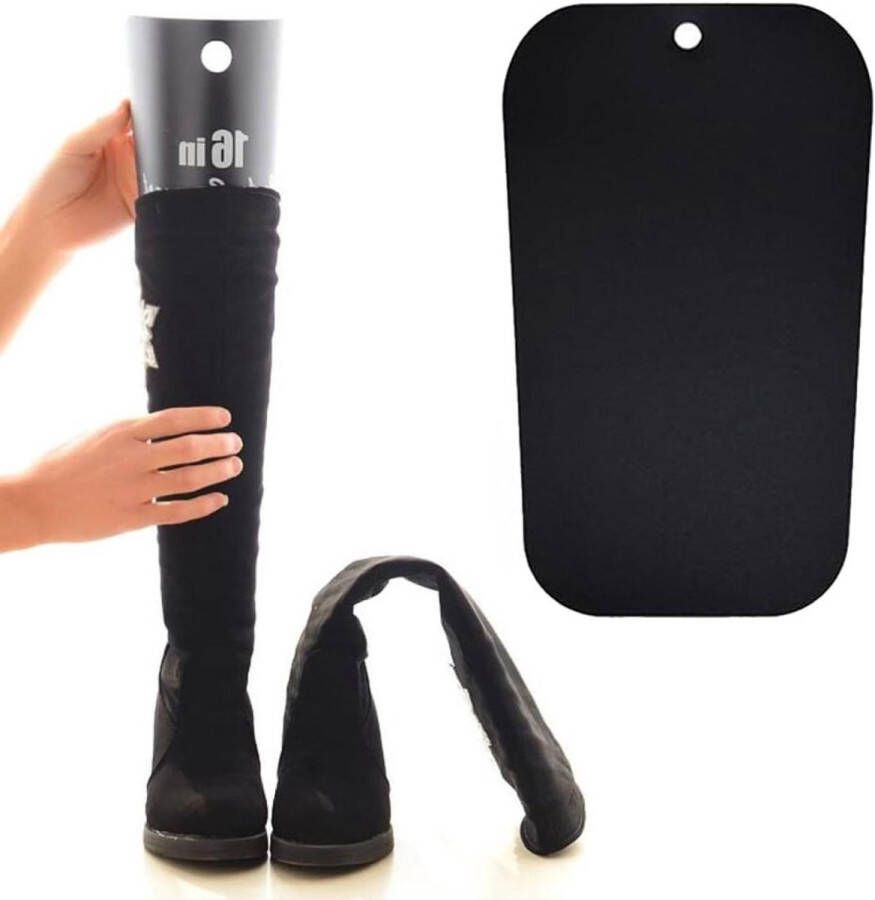 Allecto plus Boot shaper set van 16 stuks voor hoge laarzen Zwart Vormgereedschap voor optimale laarsondersteuning voor nen en