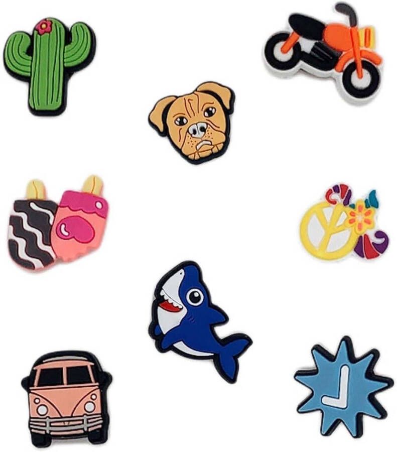 Allecto Plus Cartoon-dierendesign PVC schoenbedels voor kinderen en clogs met afneembare schoenaccessoires