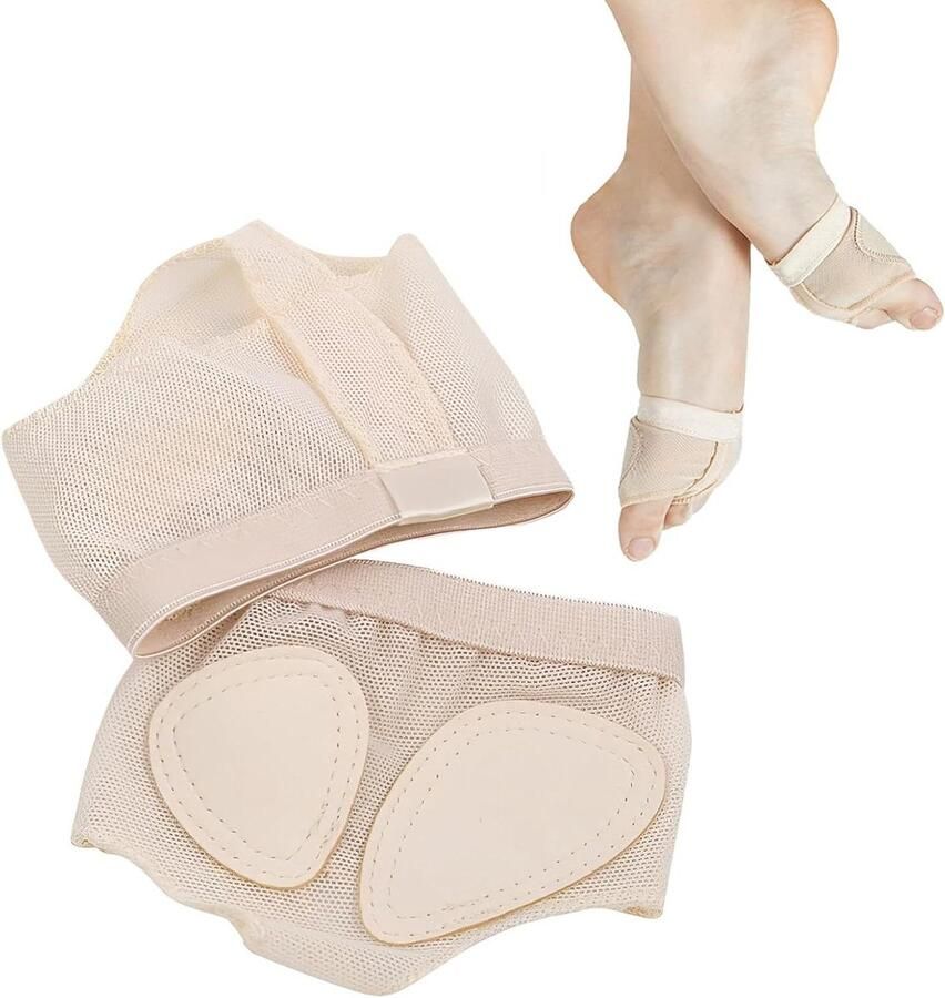 Allecto Plus Dansschoenen met Paw Pad voor jazz klassieke dans en buikdans Beige