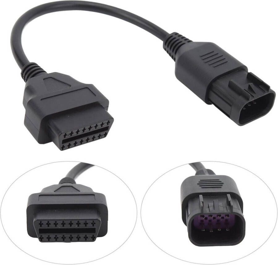 Allecto Plus Diagnostische Adapter voor Polaris ATV OBD2 naar 8-pins Connector met Kabel