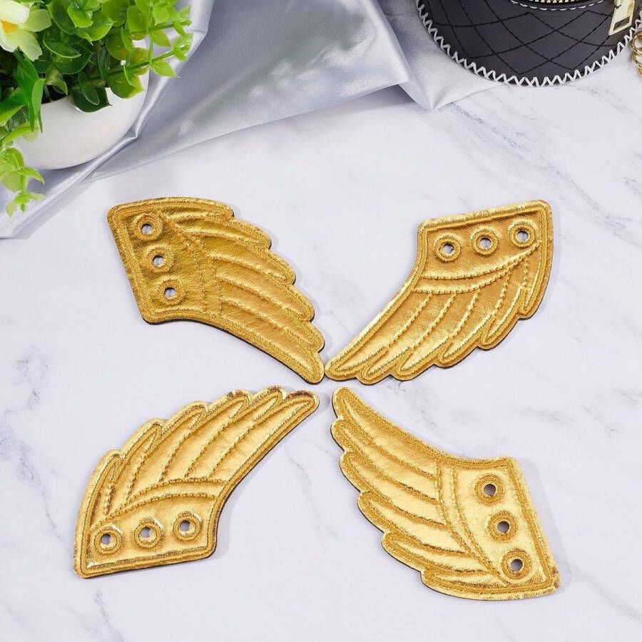 Allecto Plus Gouden Schoen Vleugels Bedels Sportieve Engel Schoenen Decoraties Mode Accessoire voor Sneakers