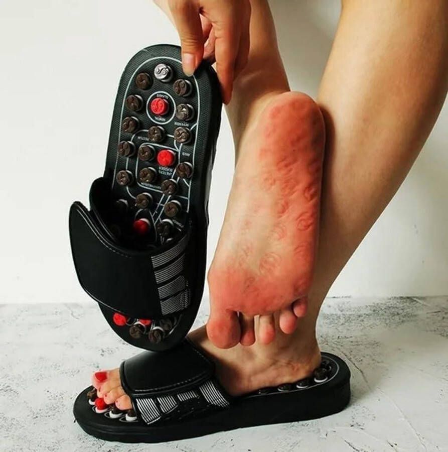 Allecto plus Reflexologie Voetmassager voor Neuropathie en Artritis Massage Slippers Sandalen ter Verlichting van Pijn en Verbetering van Circulatie