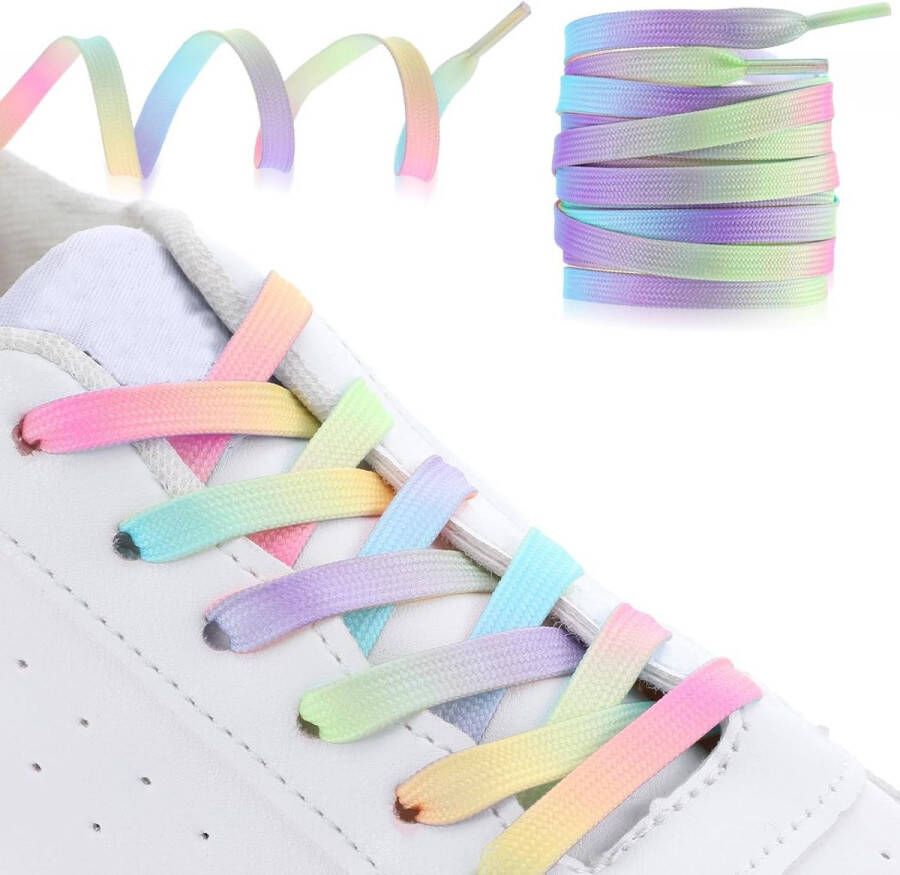 Allecto Plus Regenboogveters in 8 kleuren van voor Sneakers en Sportschoenen
